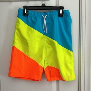 Pre-owned Boys Lands’ End Swim Trunks L 10-12